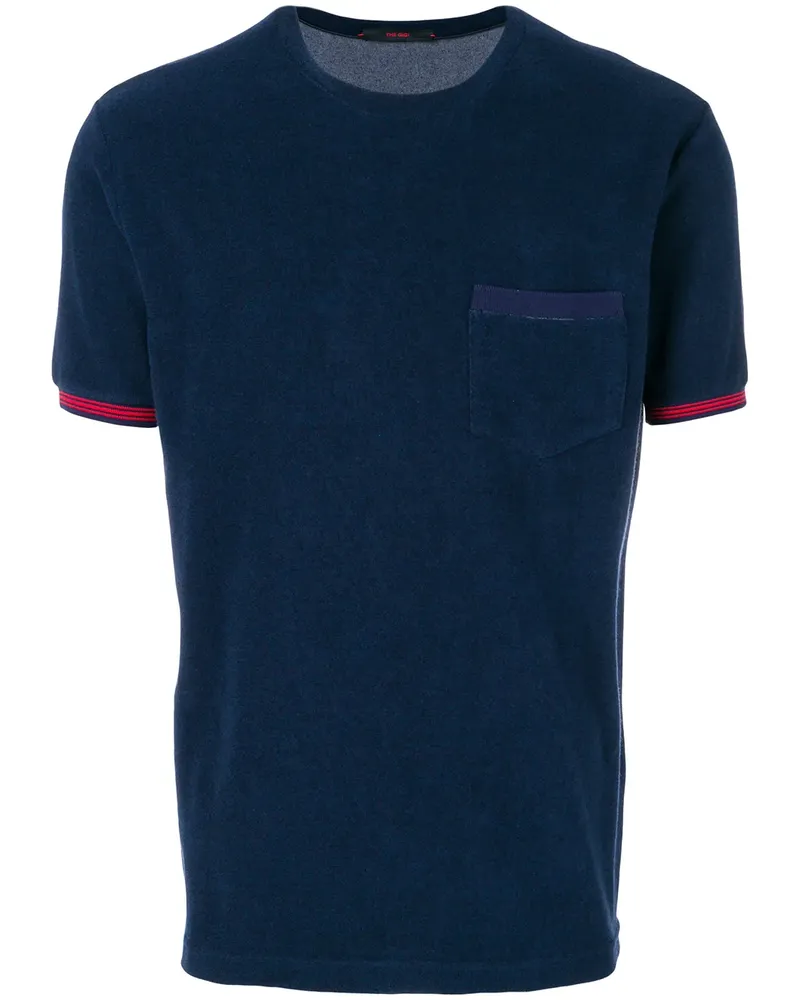 The Gigi T-Shirt mit Kontraststreifen - Blau Blau