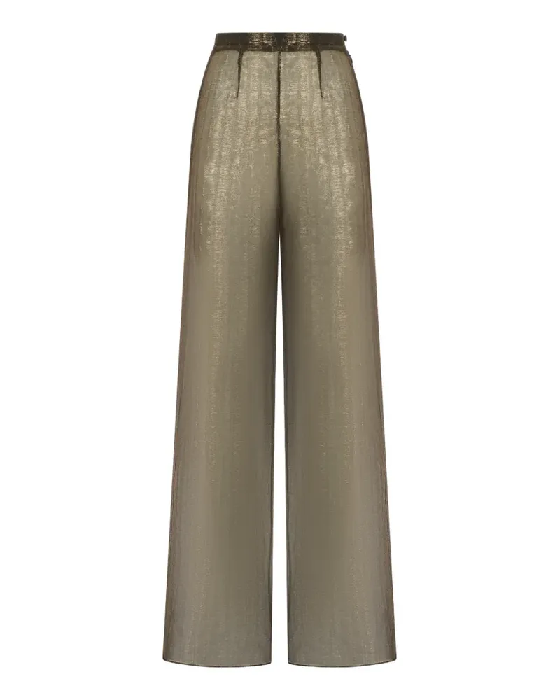 Taller Marmo Marlene Hose im Metallic-Look - Gold Gold