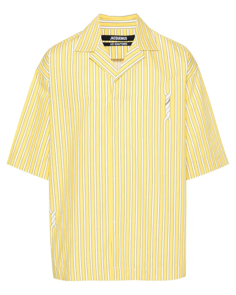Jacquemus Gestreiftes Poloshirt - Gelb Gelb
