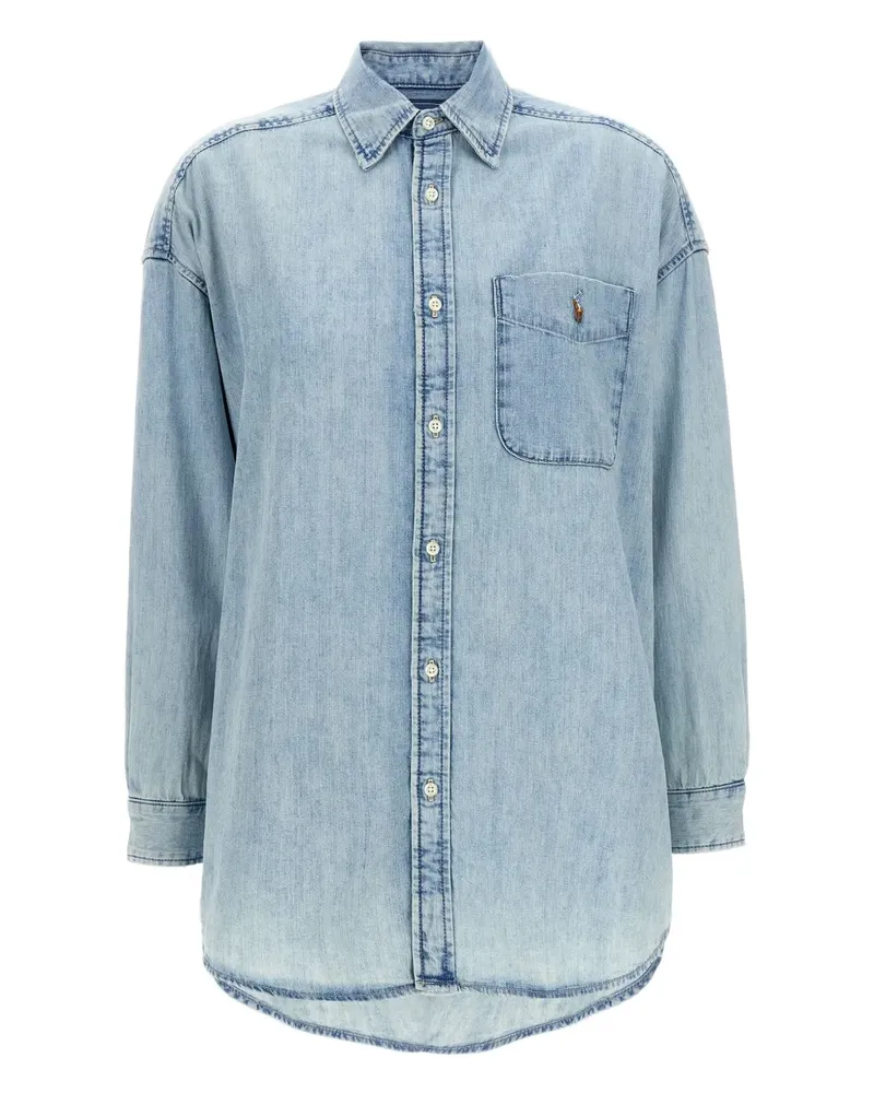 Ralph Lauren Klassisches Jeanshemd - Blau Blau