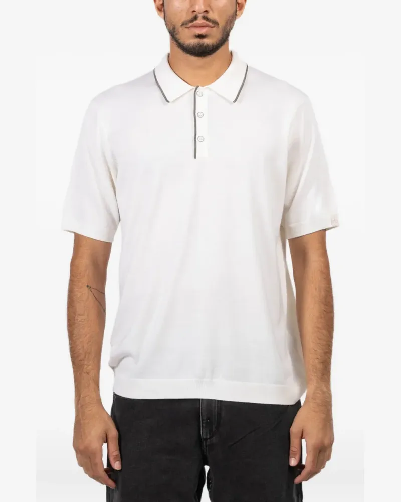 Rag & Bone Geknöpftes Crawford Poloshirt - Weiß Weiß