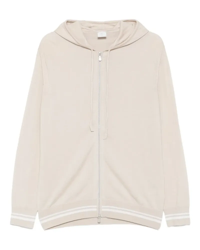 Eleventy Kapuzenjacke mit Reißverschluss - Nude Nude