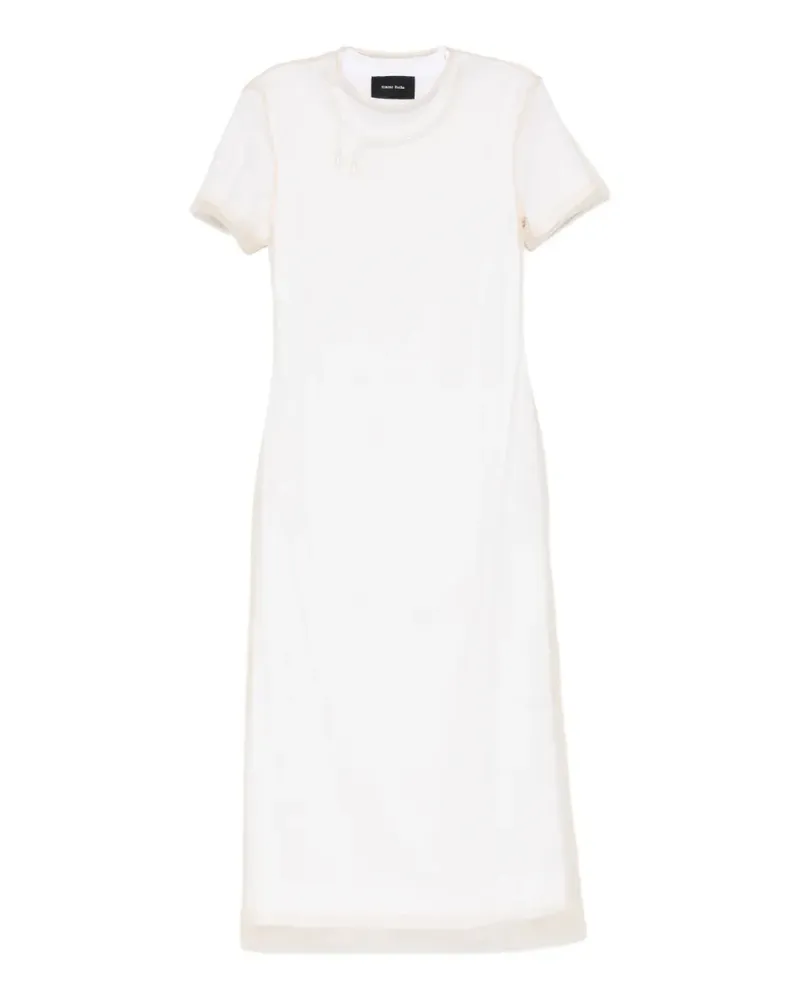 Simone Rocha layered embellished dress - Weiß Weiß