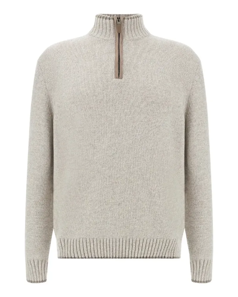 Paul & Shark Pullover mit Reißverschluss - Nude Nude