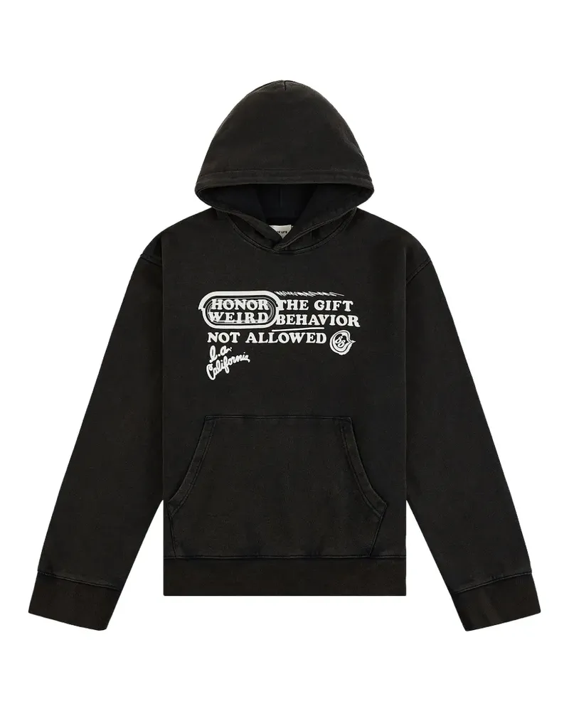 Honor The Gift Not Allowed cotton hoodie - Schwarz Schwarz