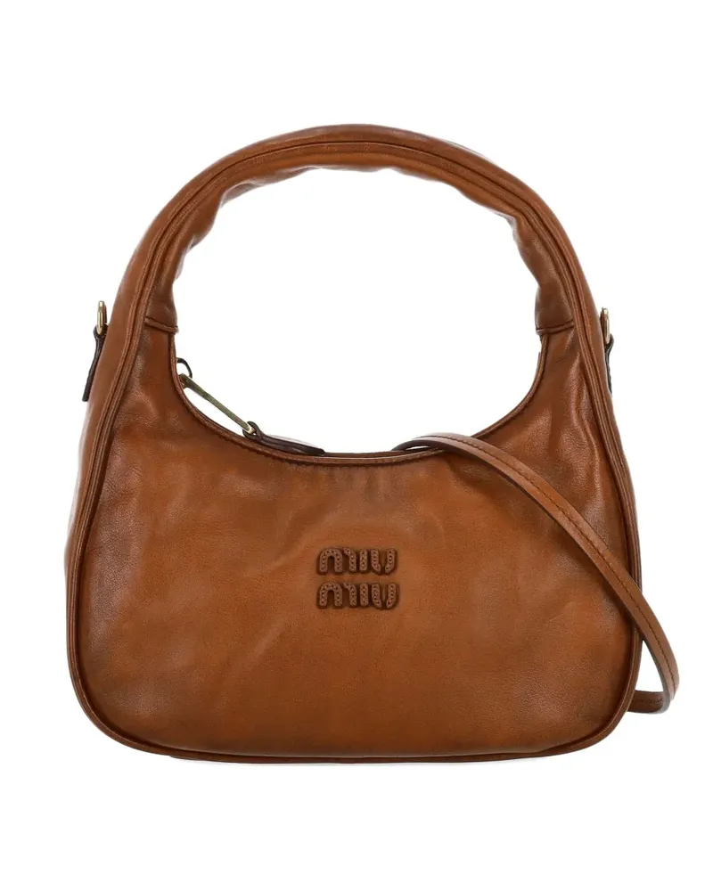 Miu Miu Hobo Wander Tote Bag - Braun Braun