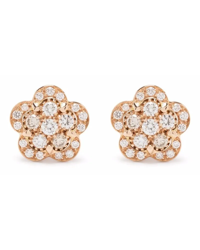 Pasquale Bruni 18kt Figlia dei Fiori Rotgoldohrringe mit Diamanten - Rosa Rosa