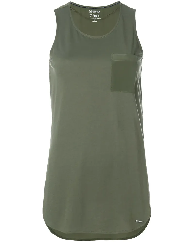 Woolrich long-line tank top - Grün Grün
