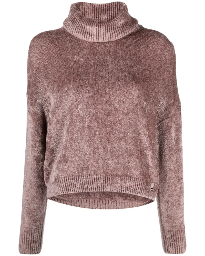Herno Gestrickter Rollkragenpullover - Rosa Rosa