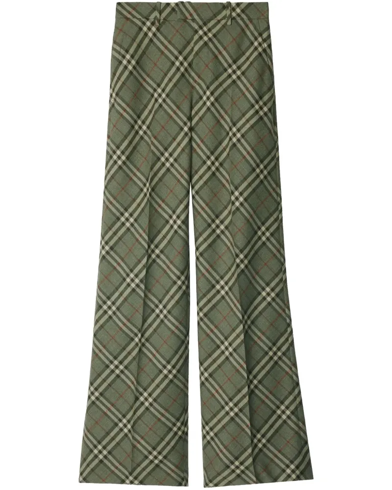 Burberry Karierte Hose - Grün Grün