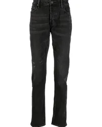 AllSaints Slim-Fit-Jeans mit Logo-Patch Schwarz