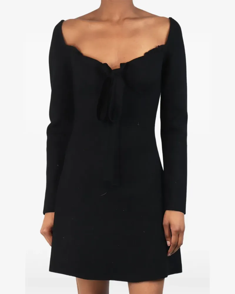 3.1 phillip lim tie-front mini dress - Schwarz Schwarz