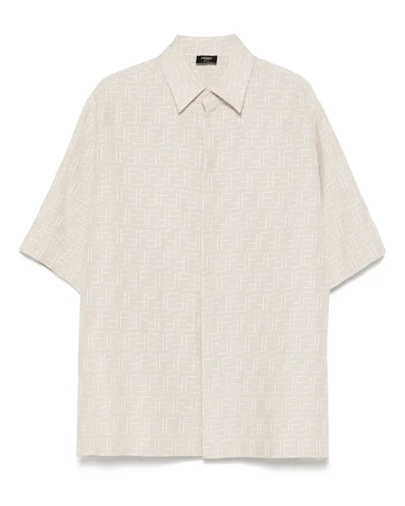 Fendi Hemd aus durchgehendem FF-Jacquard - Nude Nude