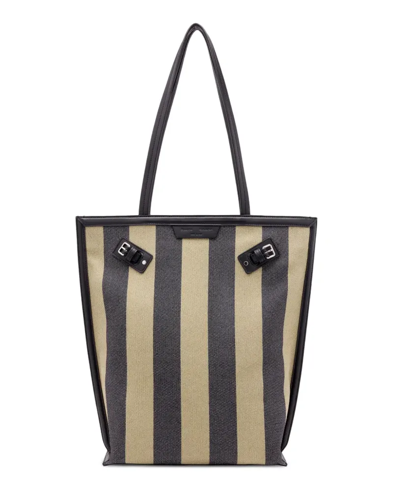 Proenza Schouler North South Days striped canvas tote bag - Grün Grün