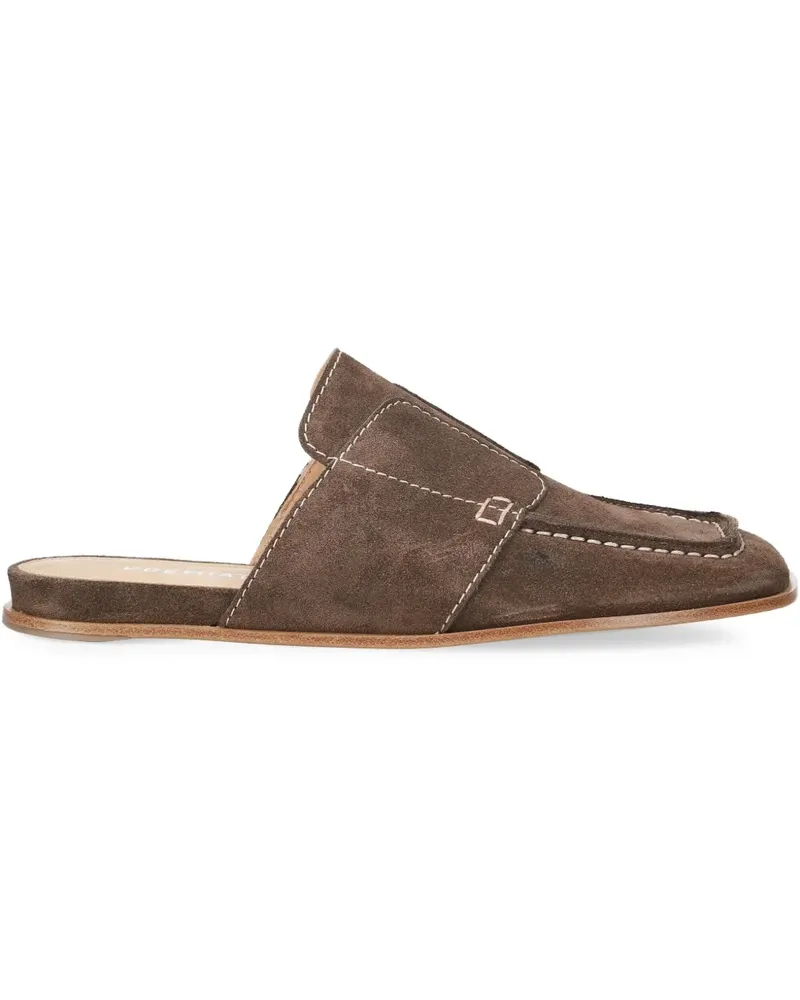 Premiata Mules aus Wildleder - Braun Braun