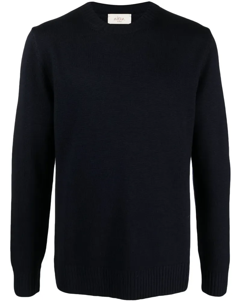 Altea Fein gestrickter Pullover - Blau Blau
