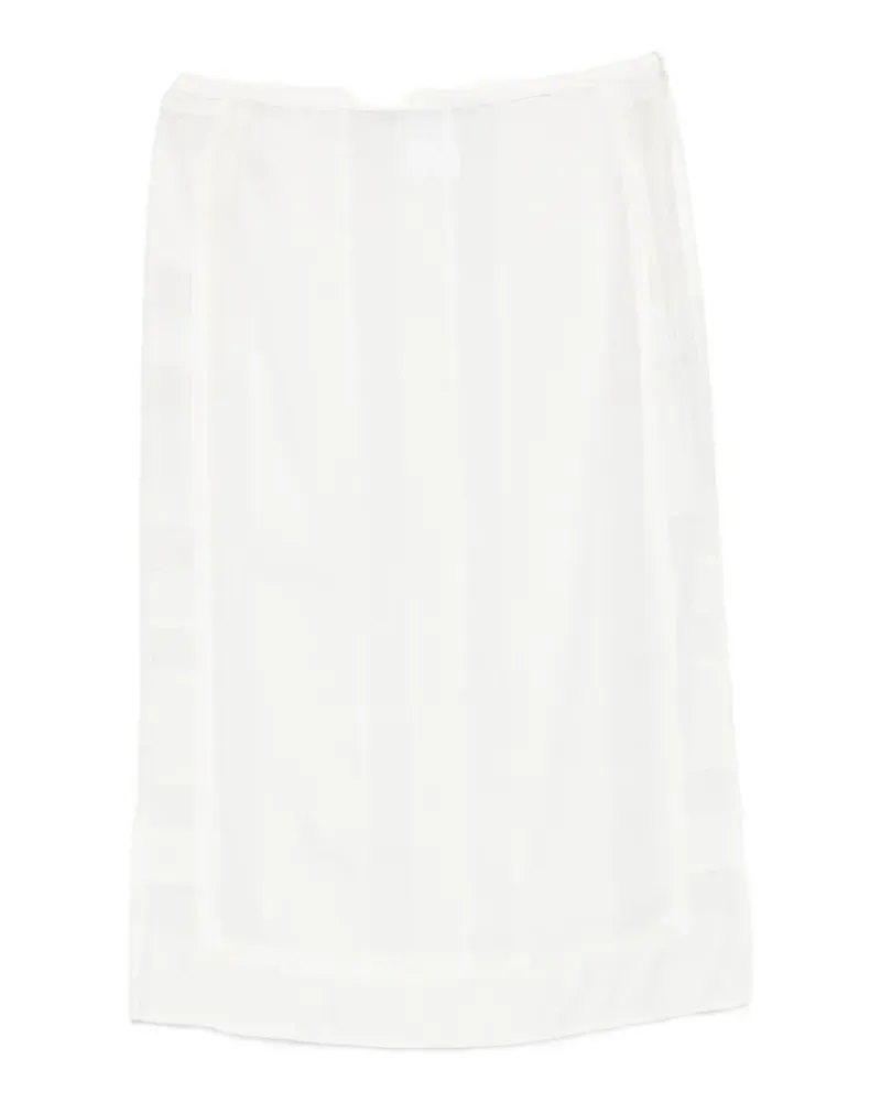 LOW CLASSIC layered midi skirt - Weiß Weiß