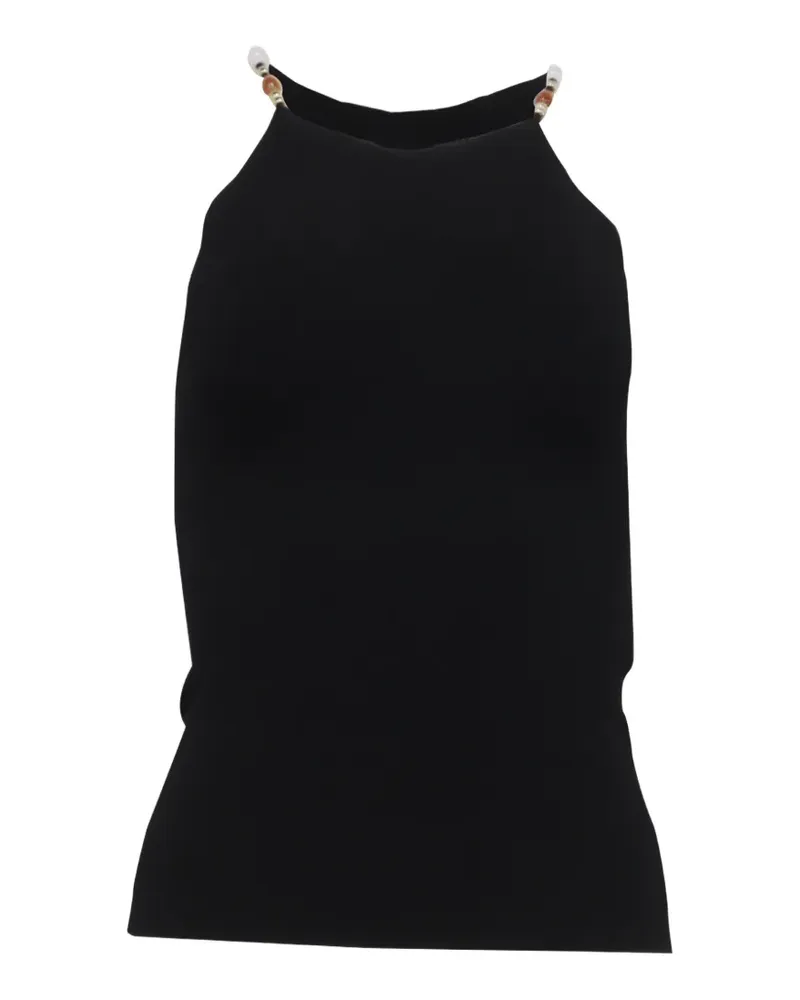 Maje beaded strap tank top - Schwarz Schwarz