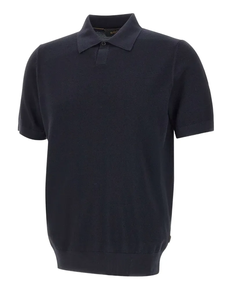 HUGO BOSS Poloshirt mit kurzen Ärmeln - Blau Blau