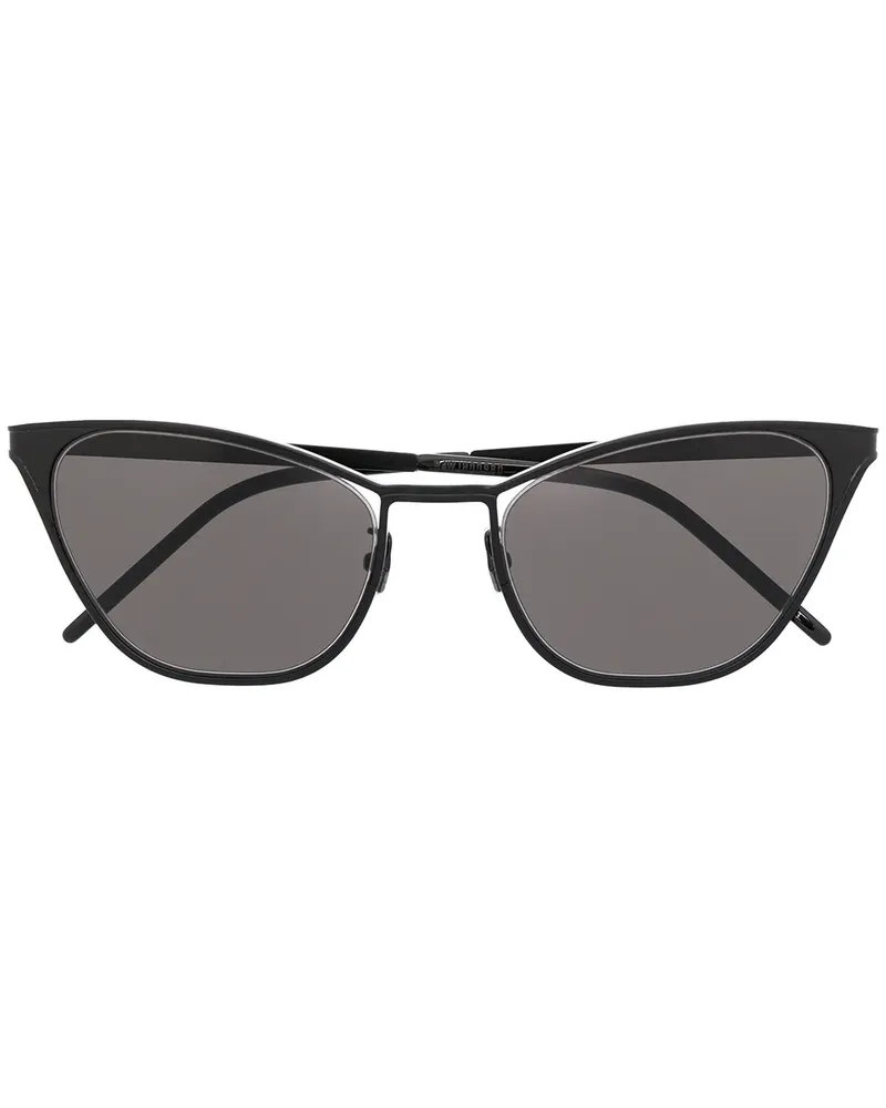 Saint Laurent Cat-Eye-Sonnenbrille - Schwarz Schwarz