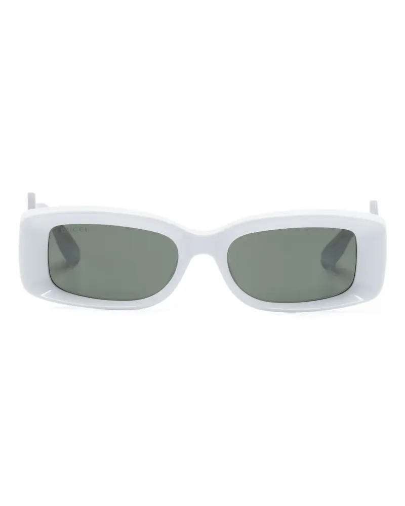 Gucci Sonnenbrille mit eckigem Gestell - Blau Blau
