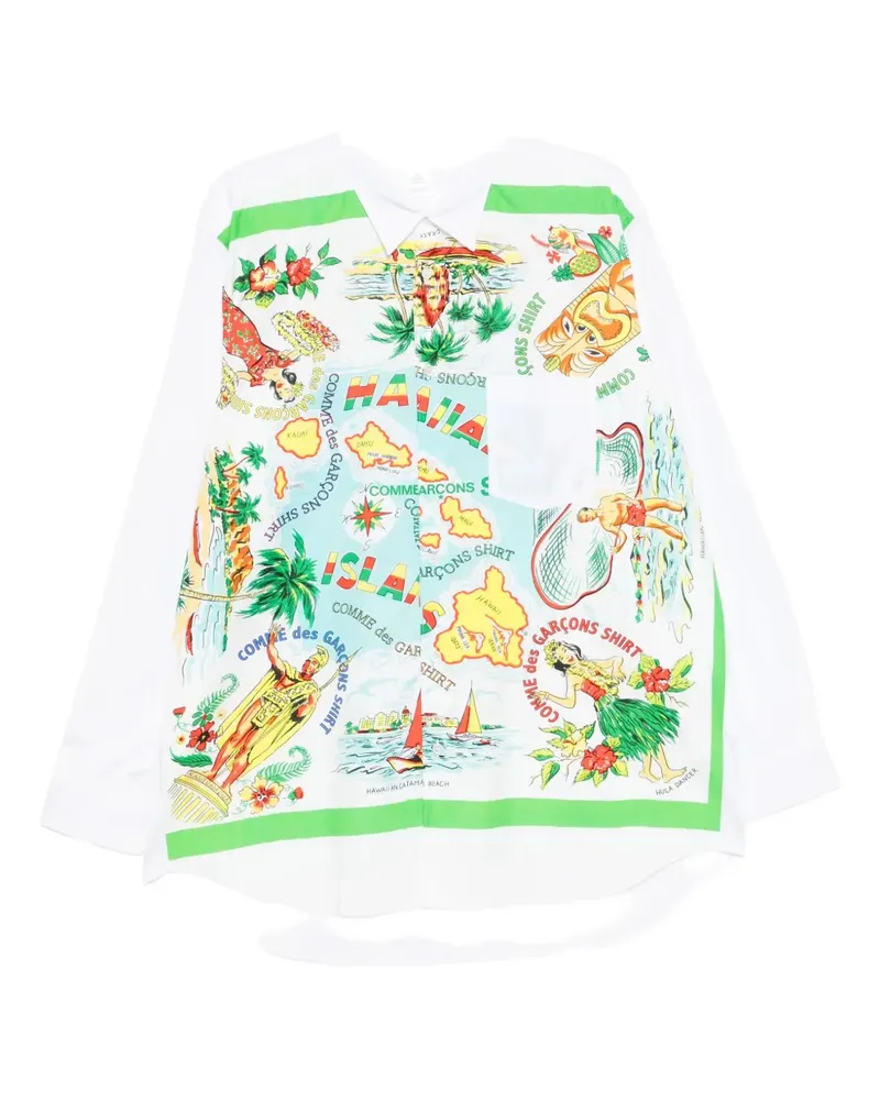 Comme des Garçons graphic-print shirt - Weiß Weiß
