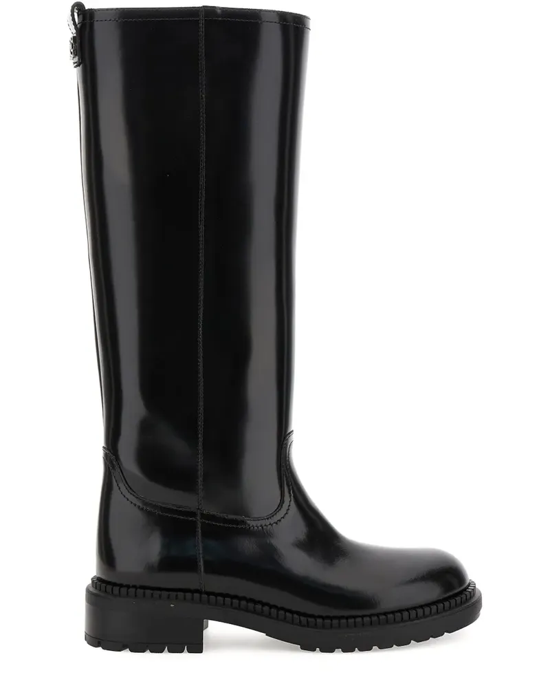 Casadei Stiefel mit Reißverschluss - Schwarz Schwarz