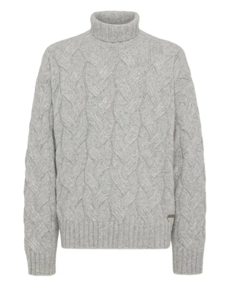 Dsquared2 Pullover mit Zopfmuster - Grau Grau