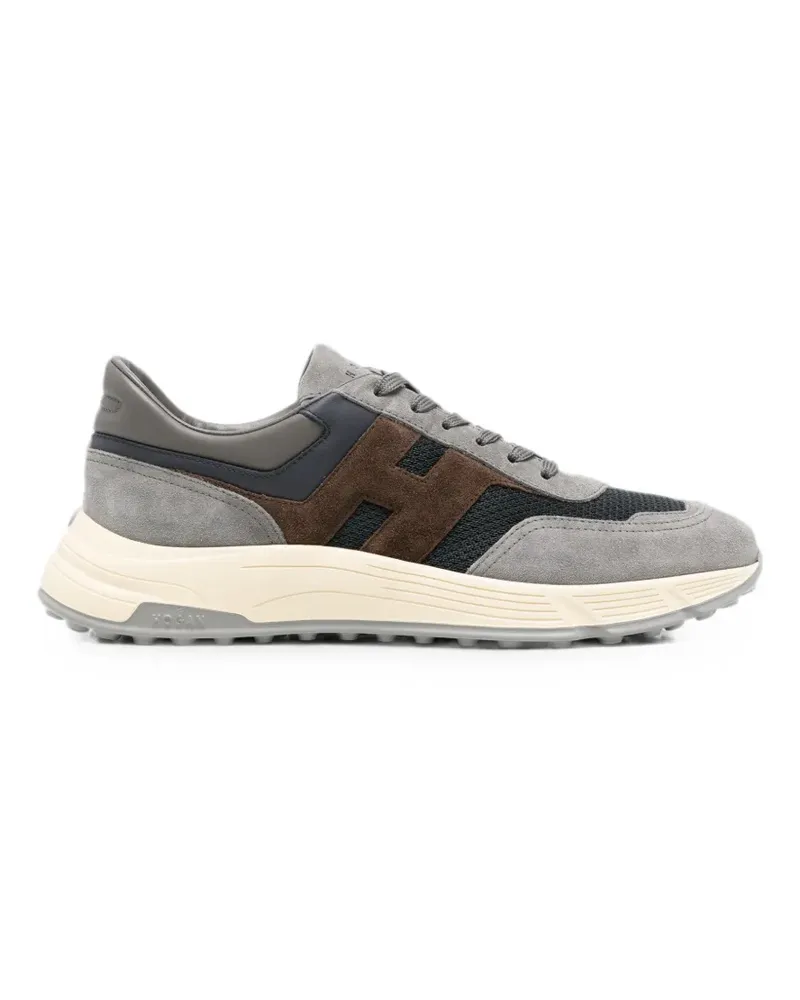 Hogan logo-patch sneakers - Grau Grau