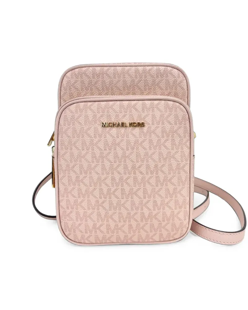 Michael Kors medium Jet Set Travel monogram-print crossbody bag - Rosa Rosa
