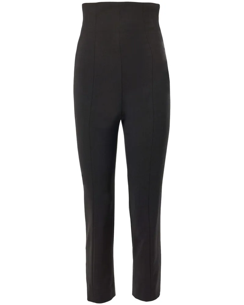 Carolina Herrera New York Caprihose mit hohem Bund - Schwarz Schwarz