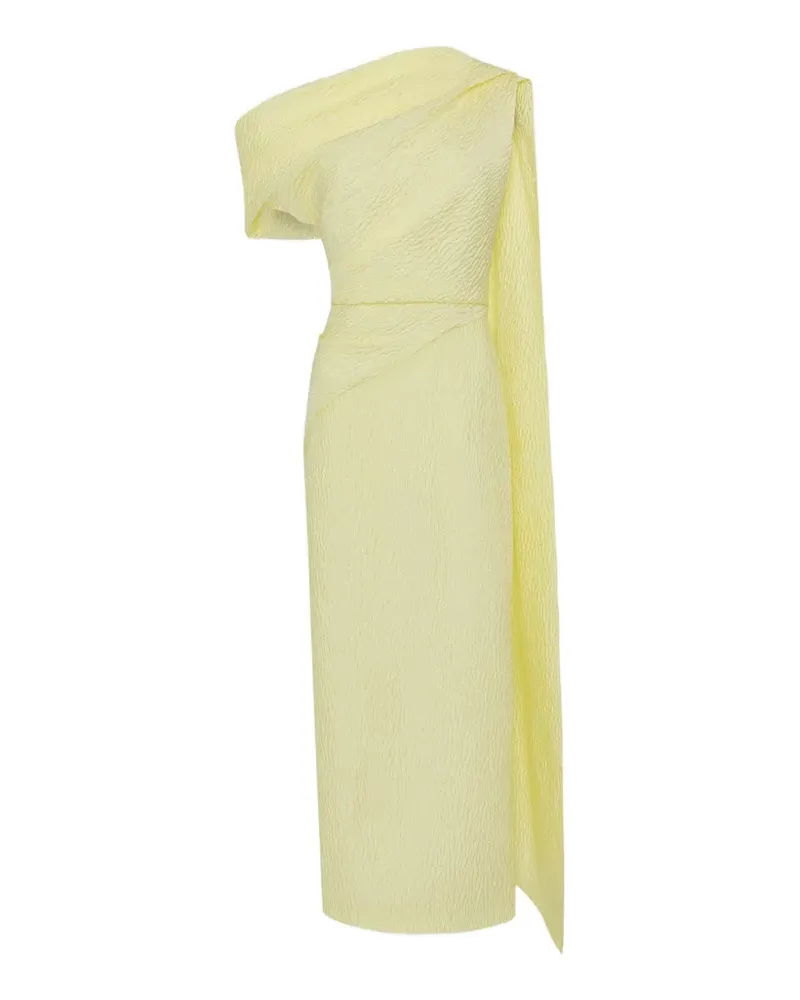 Roksanda Ilincic Maite draped textured dress - Gelb Gelb