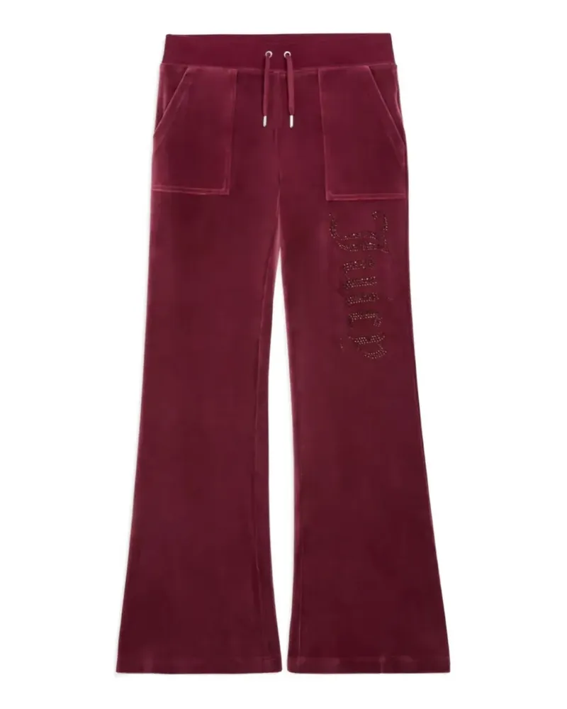 Juicy Couture Classic Jogginghose aus Velours - Rot Rot