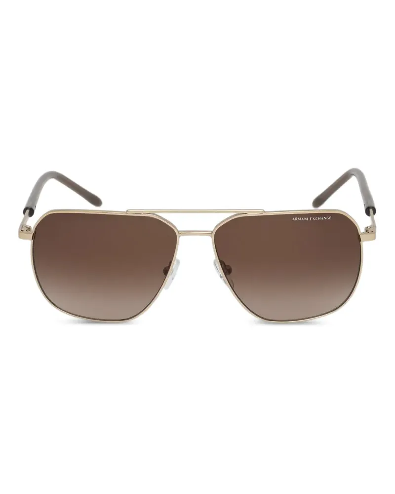 Armani Exchange pilot-frame sunglasses - Gold Gold