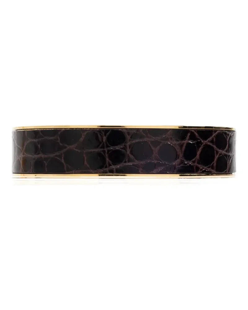 Dsquared2 Armband mit Kroko-Optik - Braun Braun