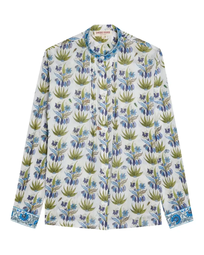 Emporio Sirenuse Chiara flower-print shirt - Weiß Weiß