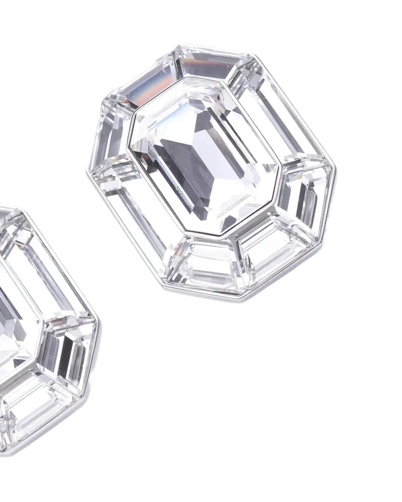Swarovski Lucent crystal clip-on earrings - Silber Silber