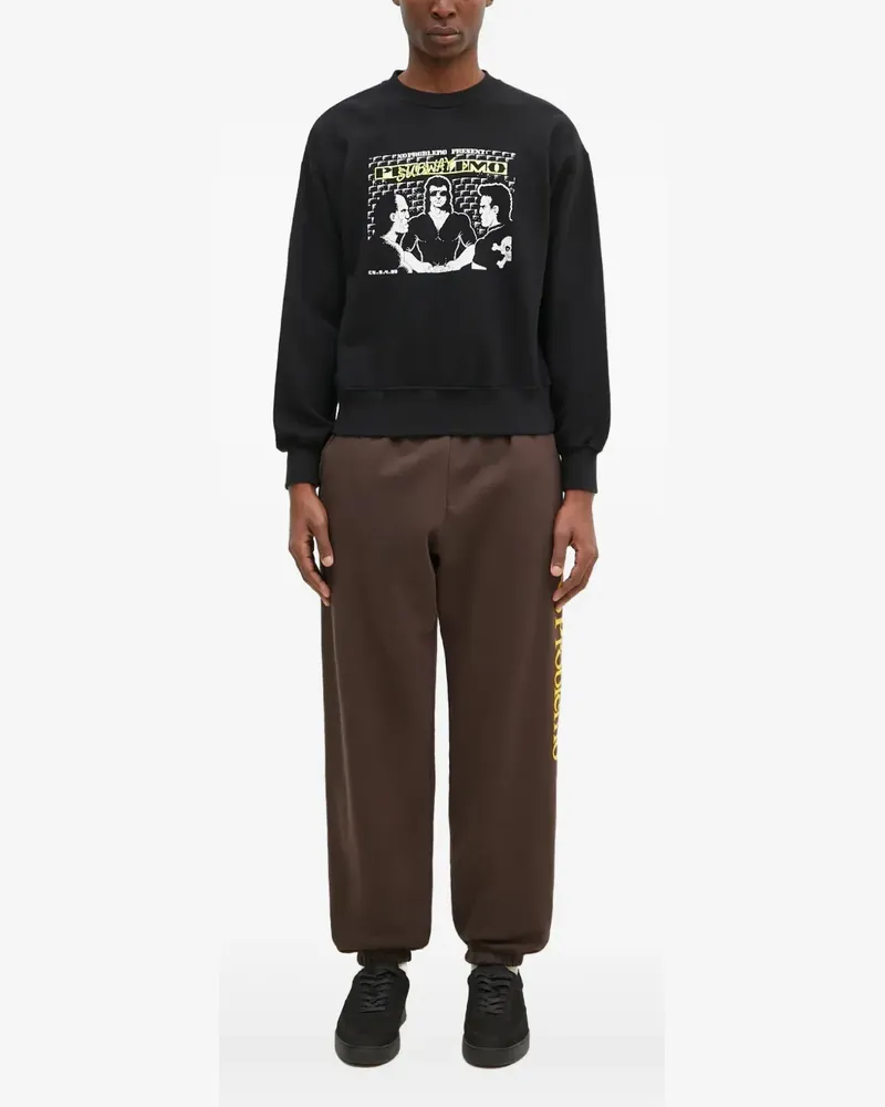 Aries Sweatshirt mit grafischem Print - Schwarz Schwarz