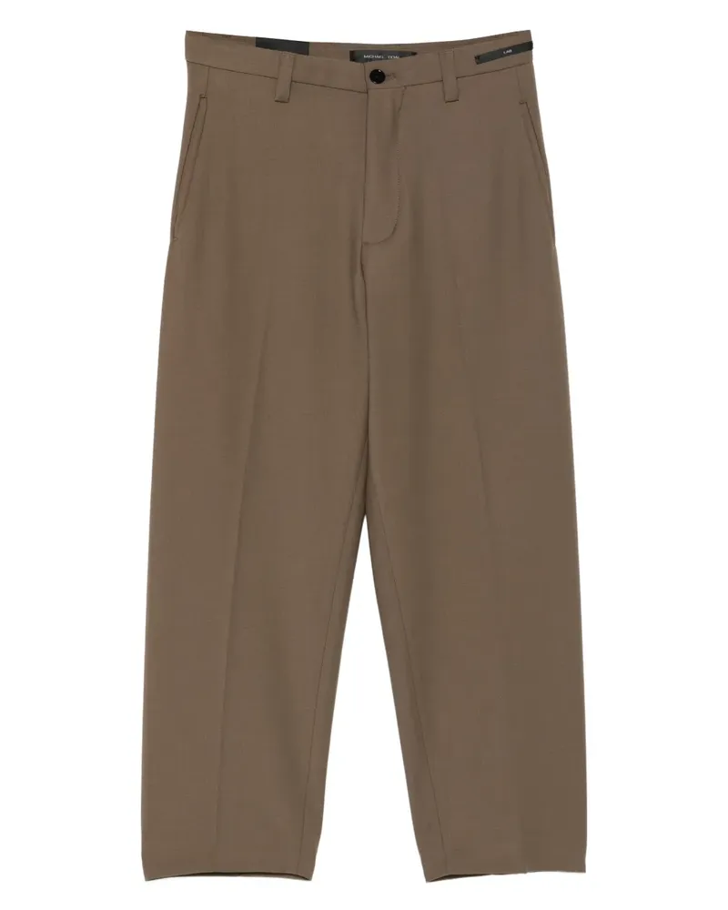 MICHAEL COAL button-fastening trousers - Braun Braun