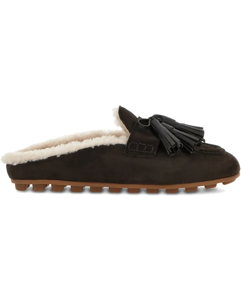 Hogan Slipper aus Wildleder - Braun Braun