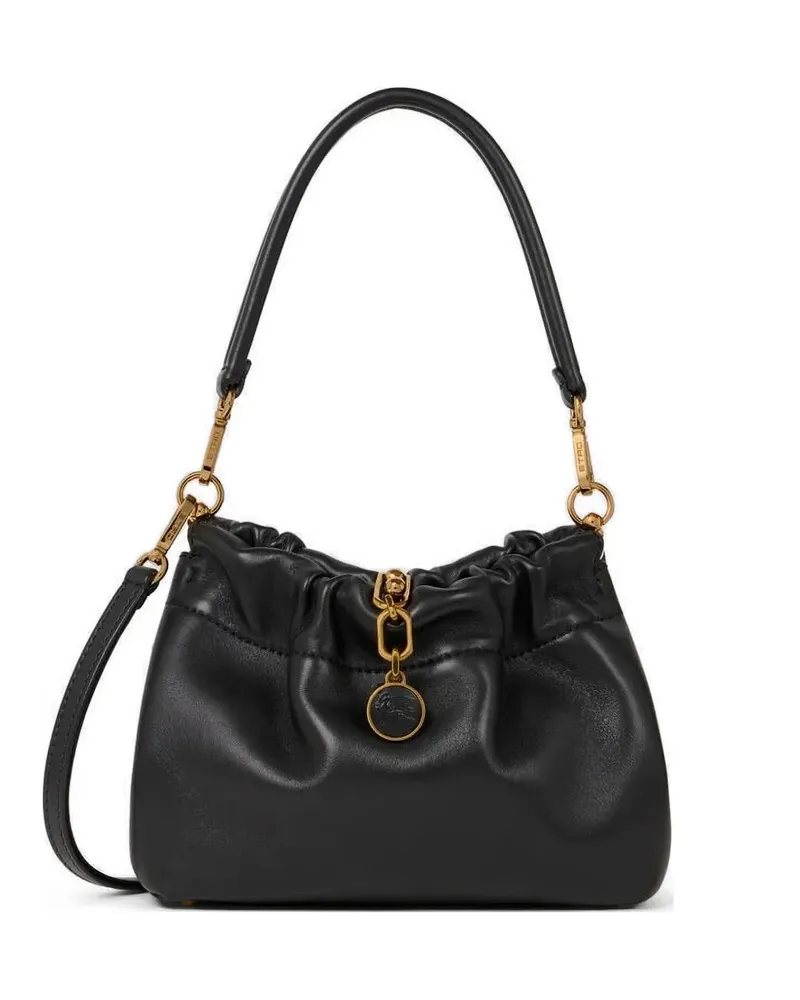 Etro small Vela Blossom shoulder bag - Schwarz Schwarz