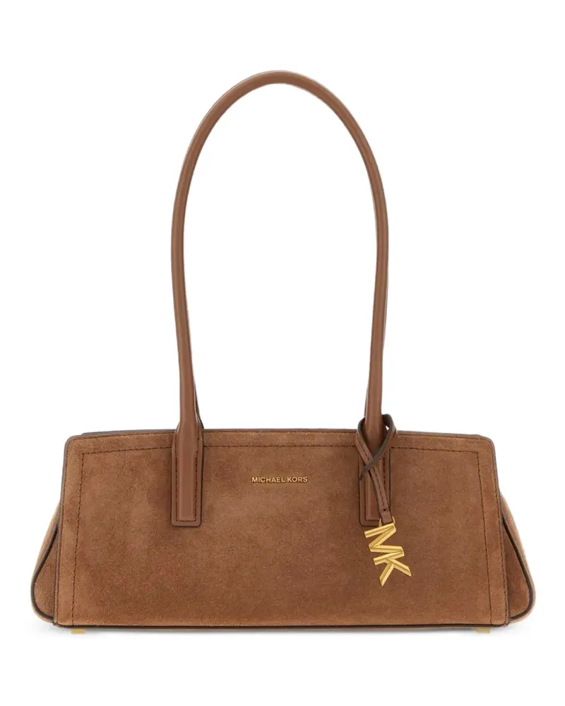 Michael Kors East-West Tasche mit Logo-Anhänger - Braun Braun