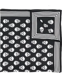 Alexander McQueen Schal mit Totenkopf-Print Schwarz