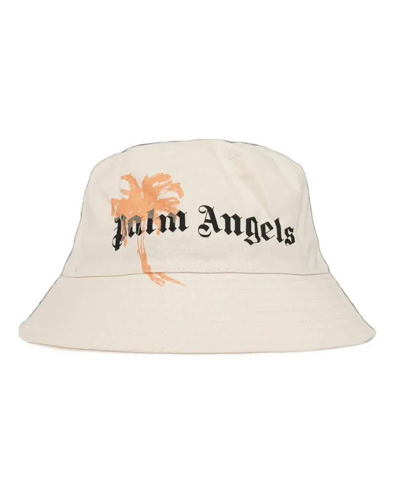 Palm Angels Fischerhut mit Logo-Print - Nude Nude
