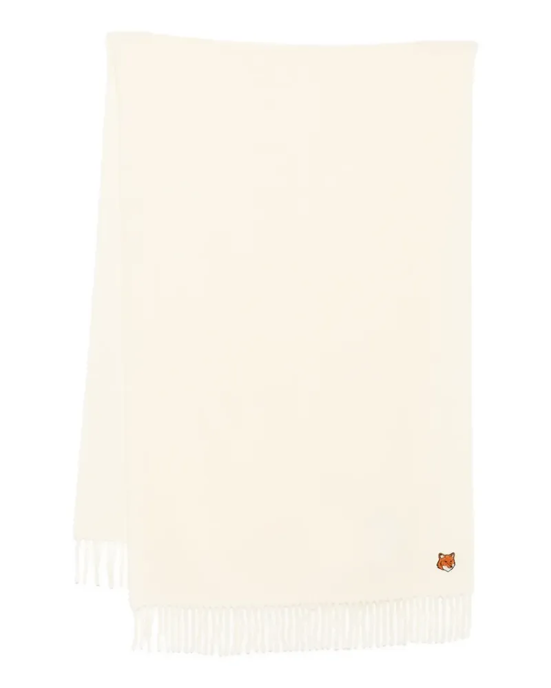 Kitsuné Schal mit Logo-Stickerei - Nude Nude