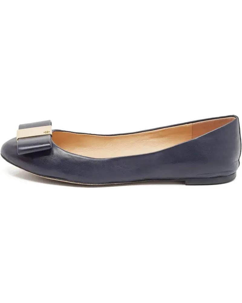 Tory Burch Pre-owned Ballerinas mit Schleifendetail - Blau Blau