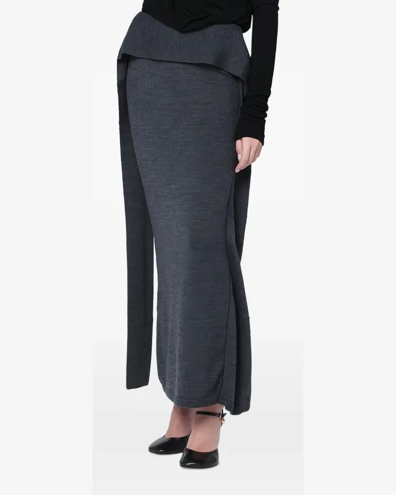 Entire Studios Gerippter Strickrock - Grau Grau