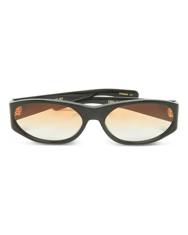 FLATLIST Eddie Kyu oval sunglasses - Schwarz Schwarz