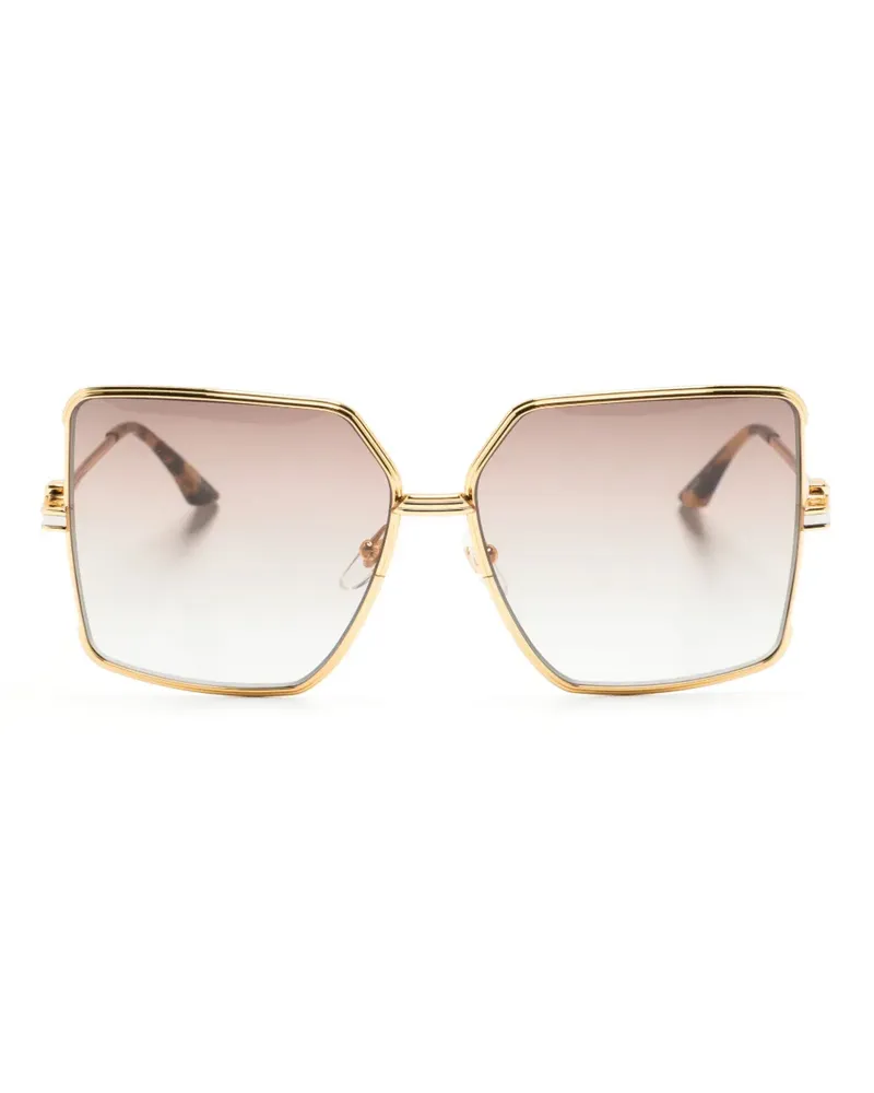 Casablanca Paris Sonnenbrille mit eckigem Gestell - Gold Gold