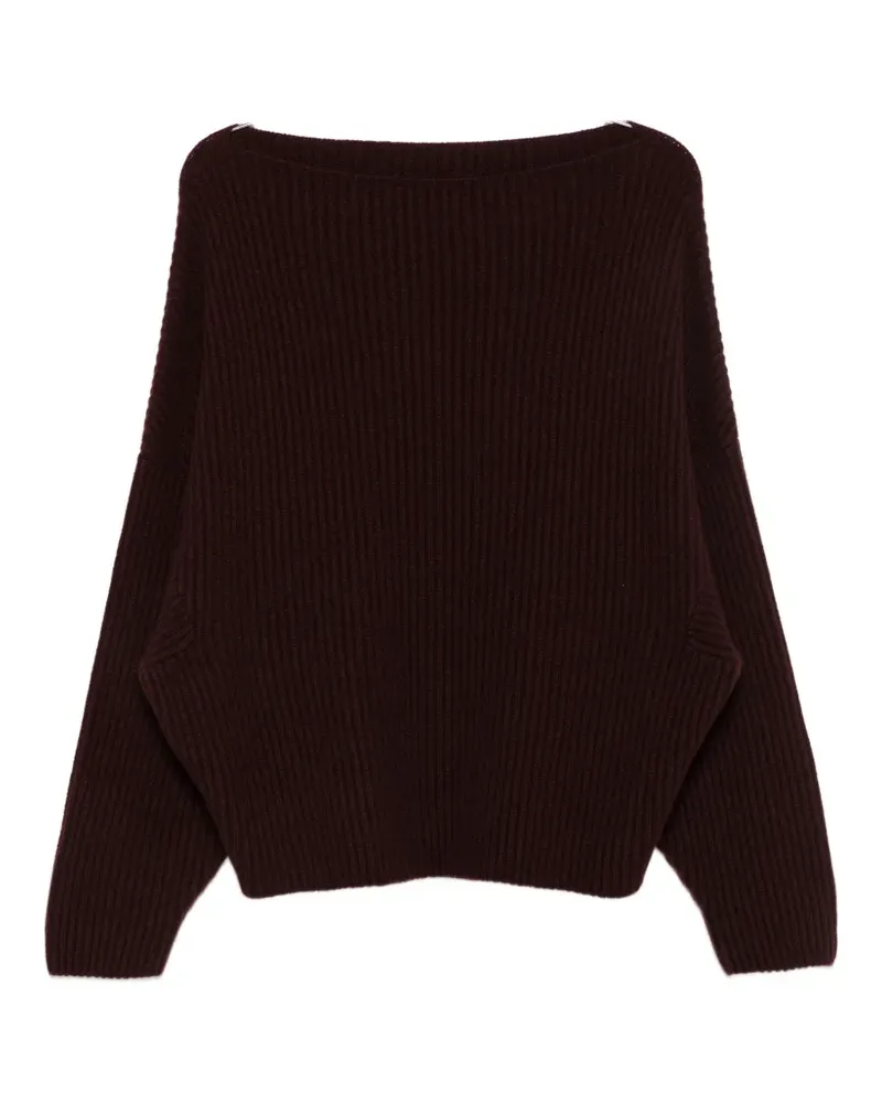 Dušan ribbed-knit boat-neck sweater - Rot Rot